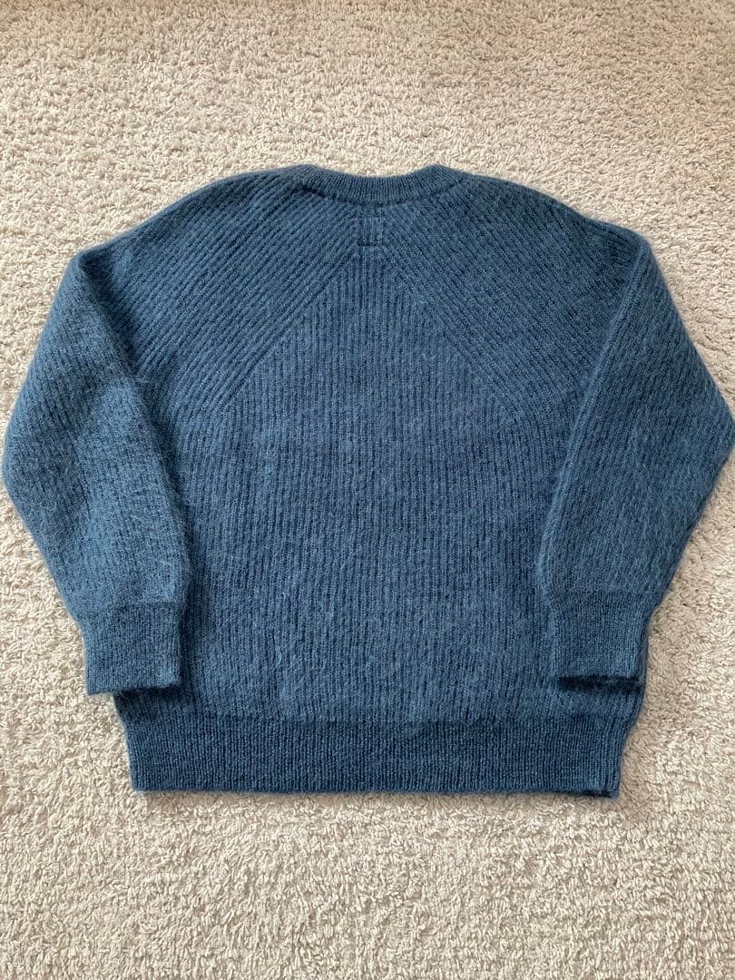 BATONER バトナー ニット セーター モヘア モヘヤ ウール ブルー