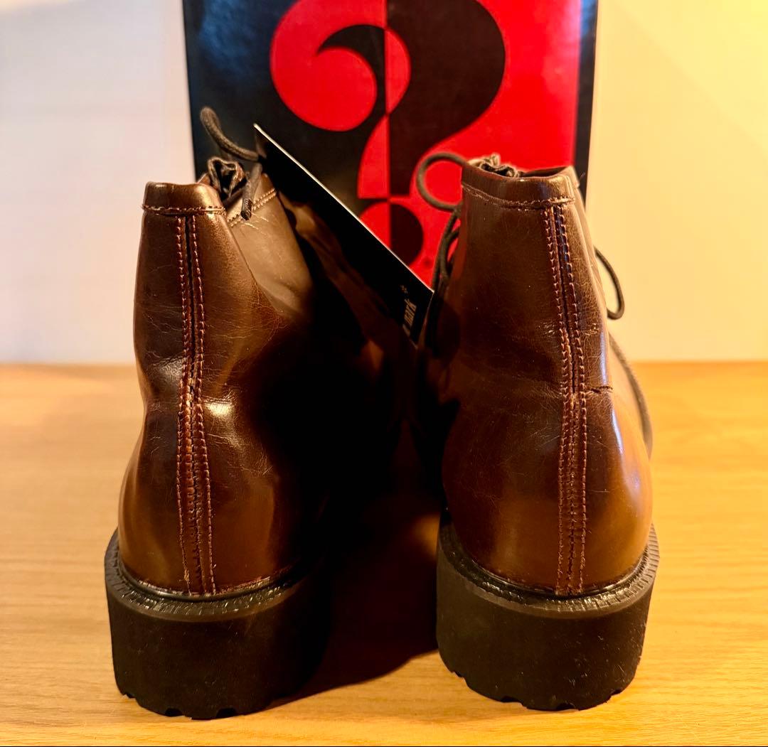 Question mark レア プラットフォーム レザー靴