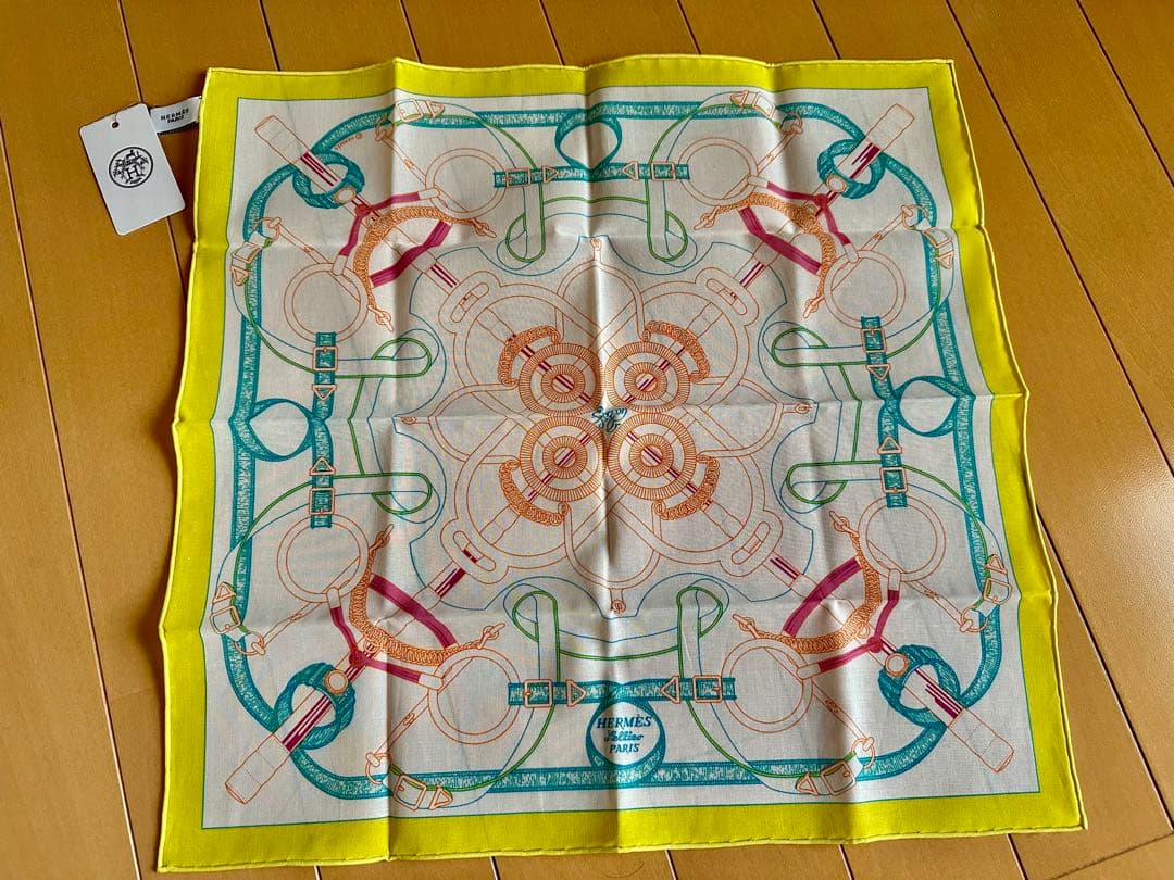 【新品未使用 】エルメス ハンカチ　エプロンドール　（サンプル付き）