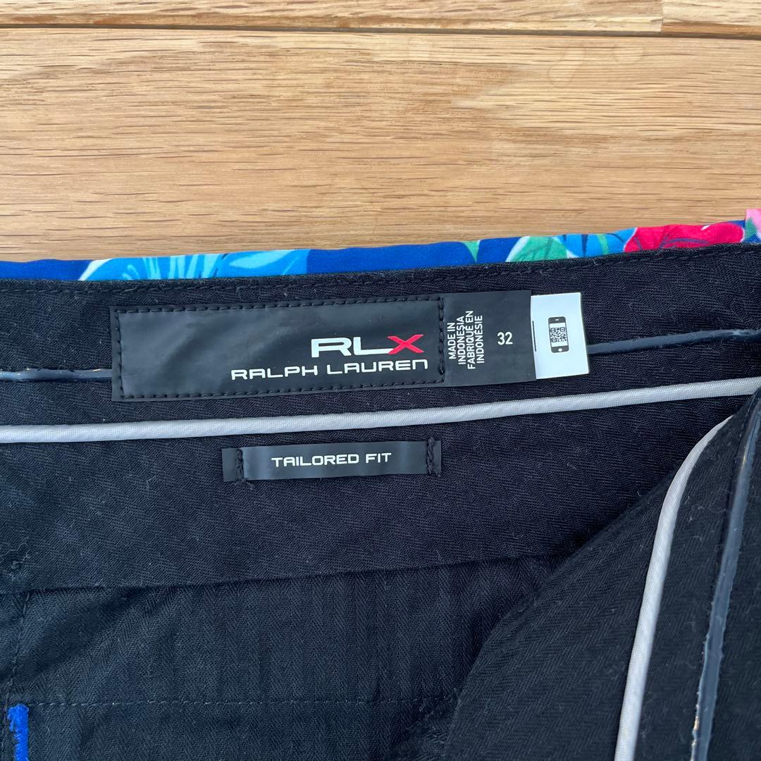 RLX ラルフローレン ハーフパンツ 花柄 ブルー系 32ゴルフウェア メンズ