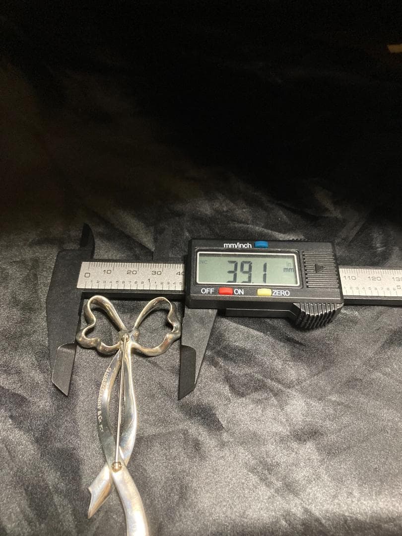 オールドティファニー リボンボウ ラージ ブローチ シルバー 925