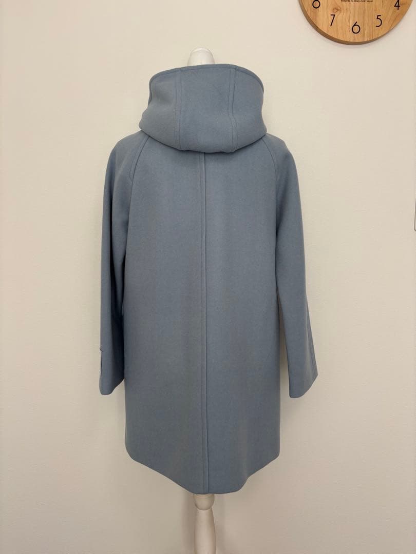 【美品】SHIPS HAMILTON フード・ノーカラー2way ウールコート