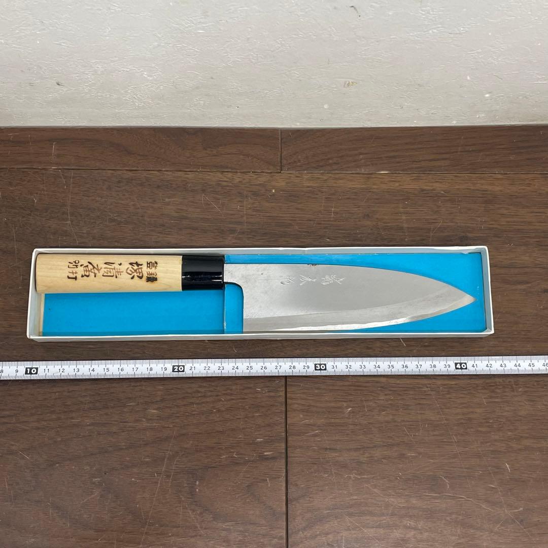 ECK37b 特別正鋼 御料理庖丁 出刃 登録 堺清廣 別打 料理 和包丁 刃物