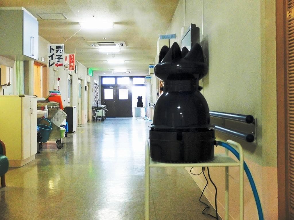 遠心式加湿器MT5500型　3,500cc/時の豊富な噴霧量