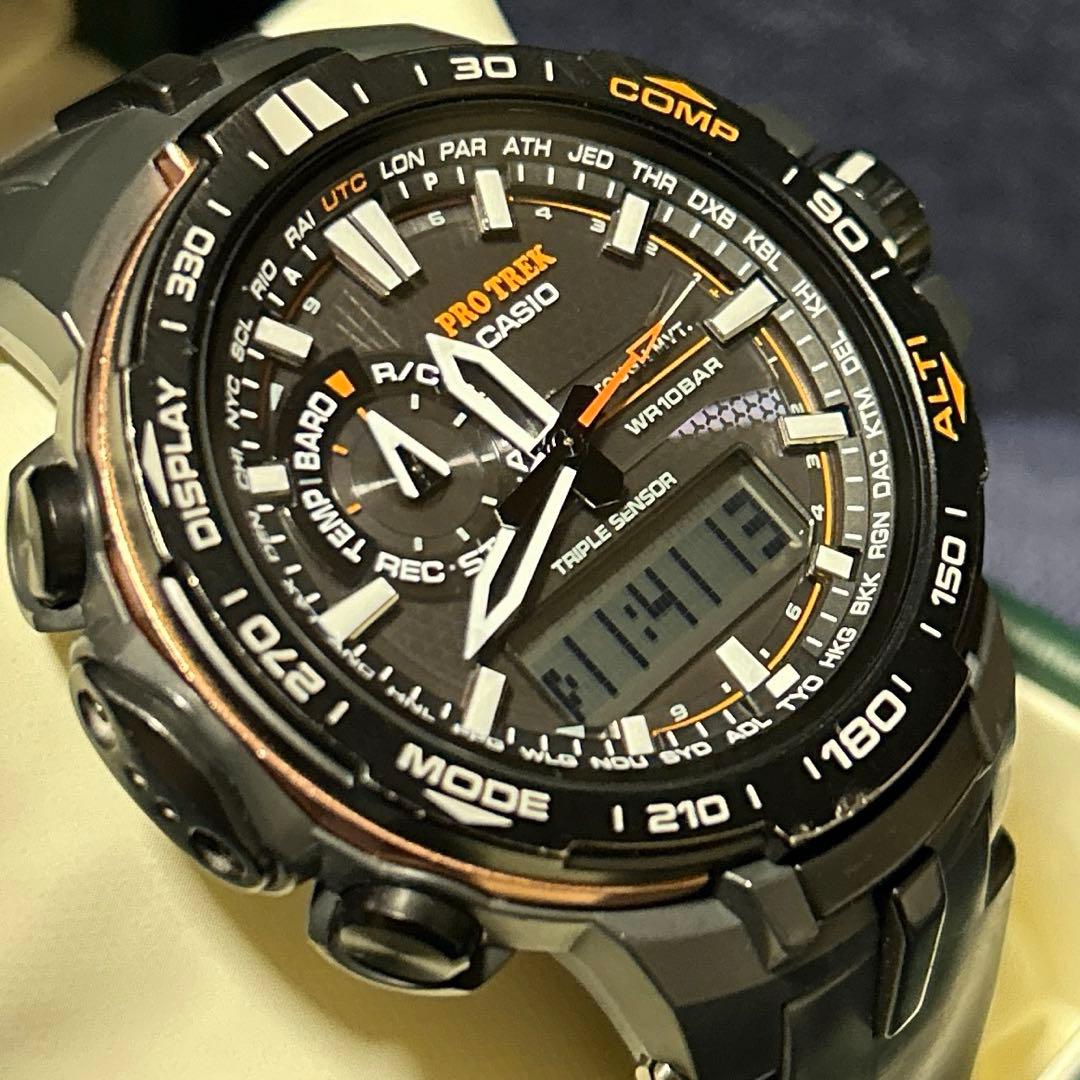 美品 CASIO PROTREK PRW-6000Y 電波ソーラー