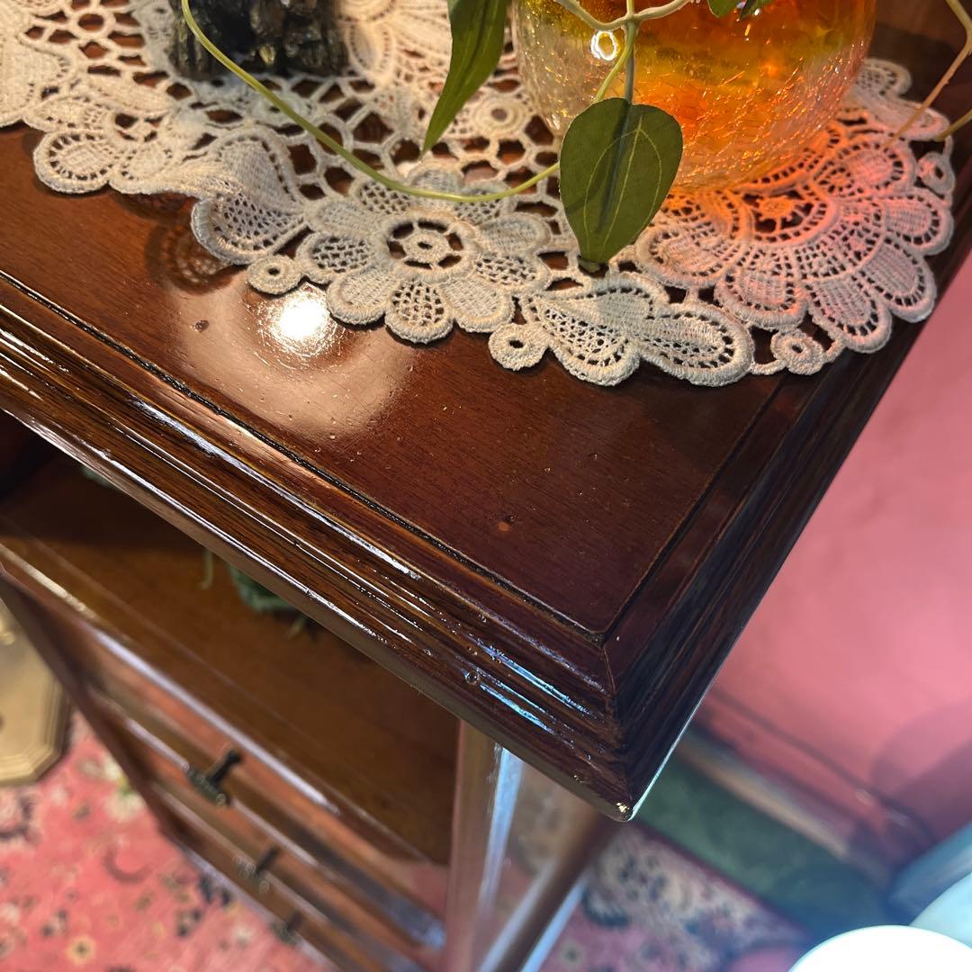 Sale イタリアン アンティークPT 象嵌　３DRコンパクト　キャビネット