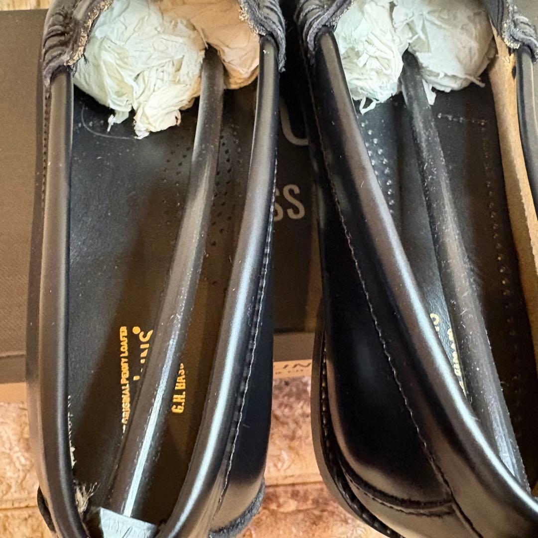 新品同様　G.H.BASS ローファー RUBBER SOLE 24cm