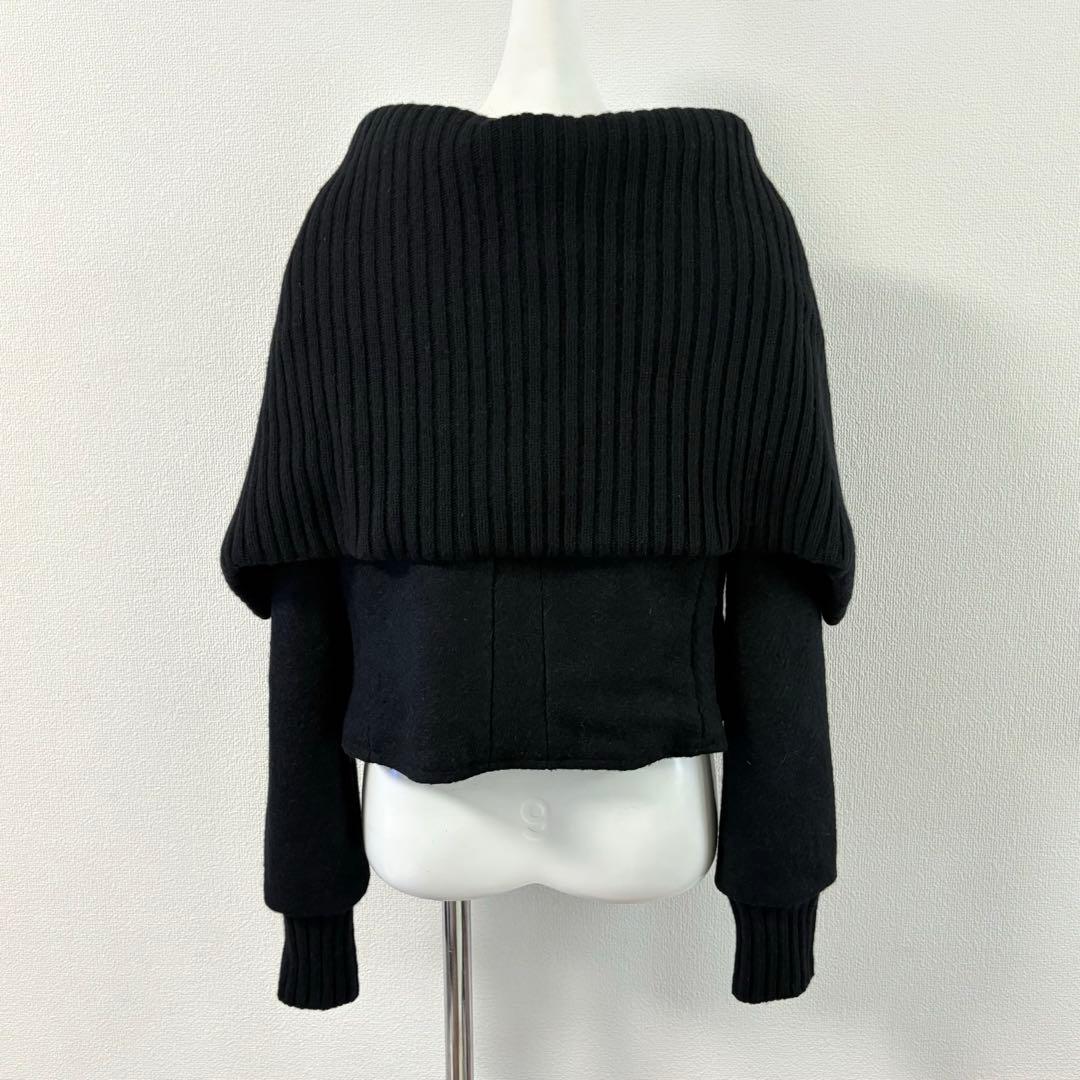 マックスマーラ　Max Mara アルパカ混　3way コート ブラック