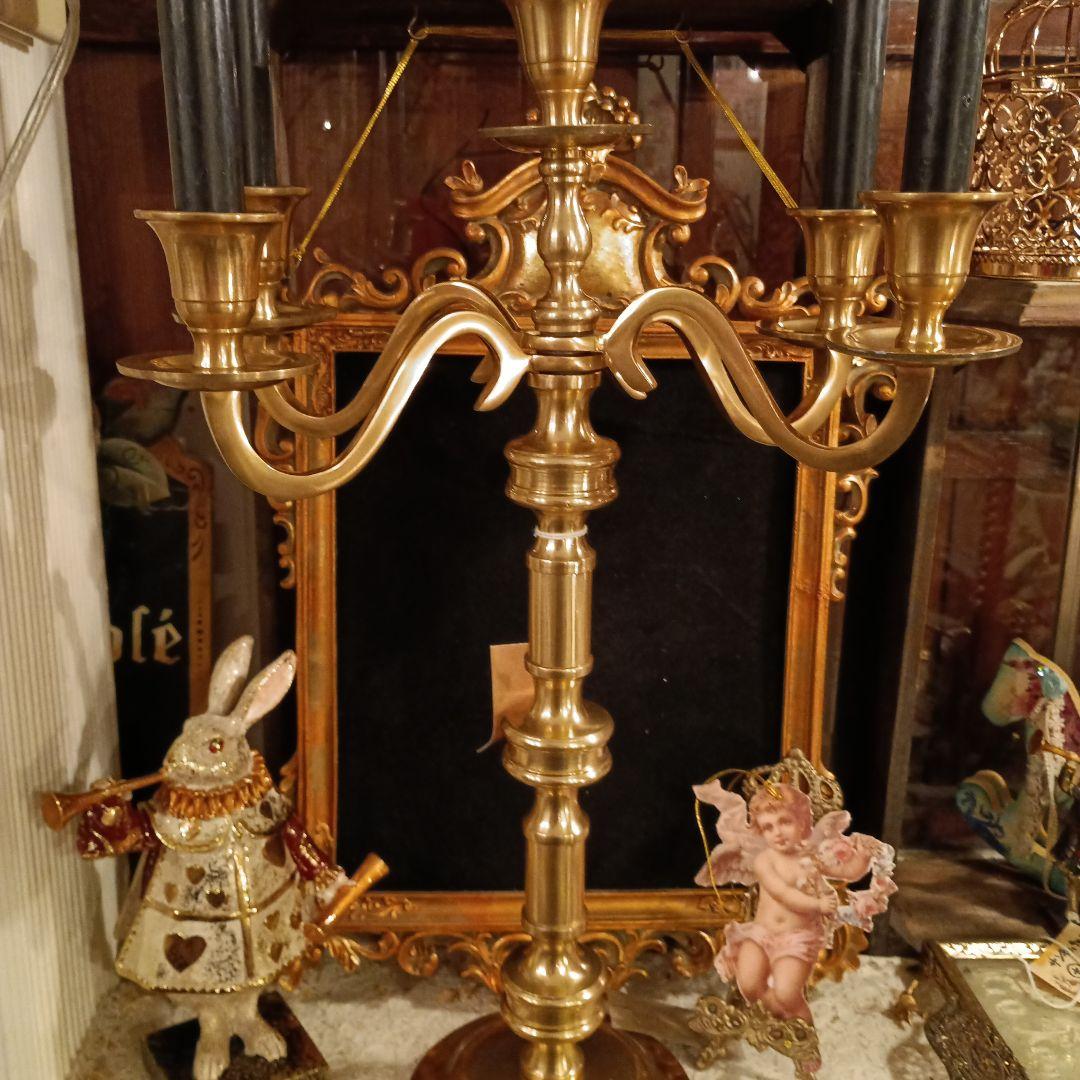 お値下げ❤キャンドルスタンド・5本立て仕様　超豪華！　ブラス