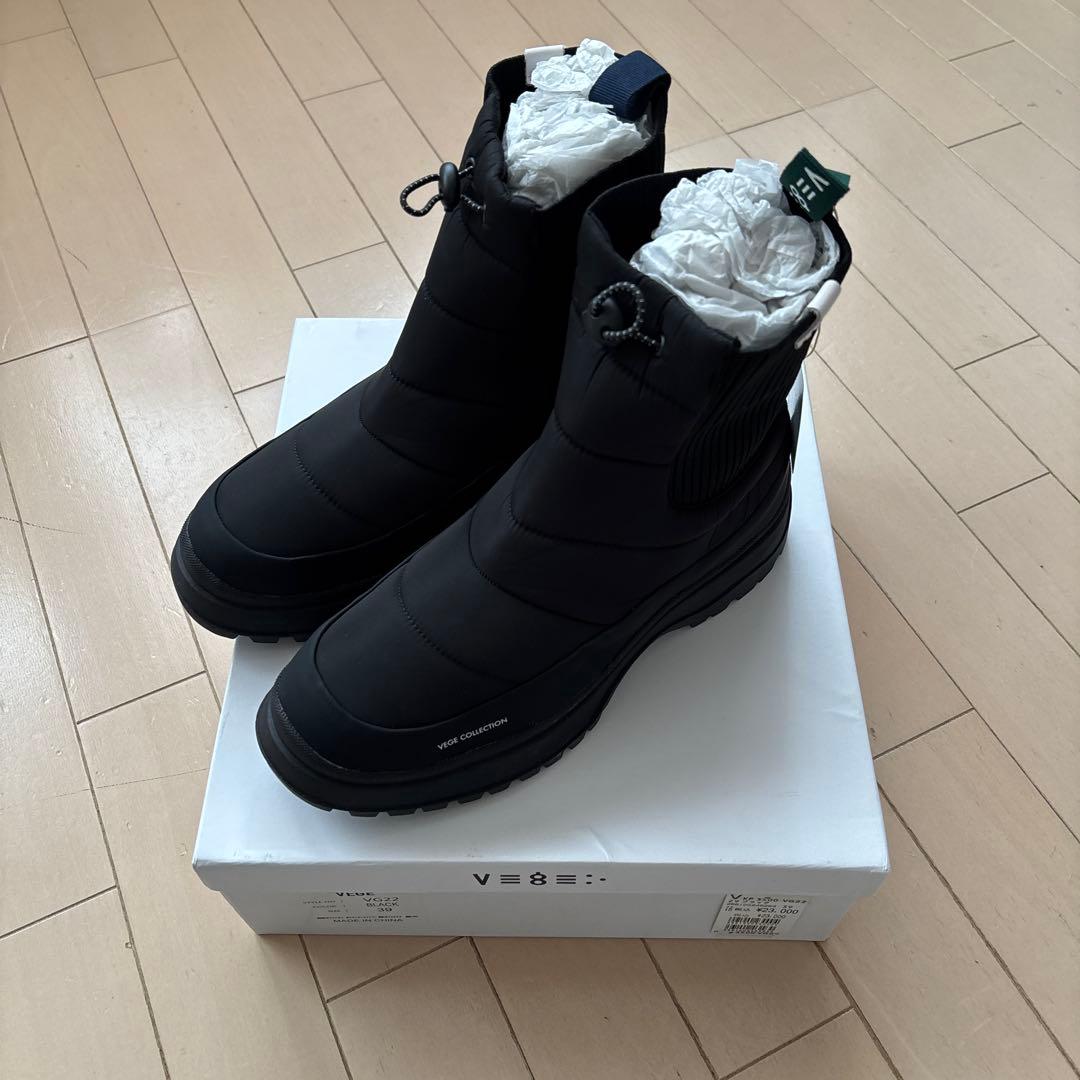 新品☆ブラック☆VEGE×nouerスノーブーツ☆定価２３０００円送料込