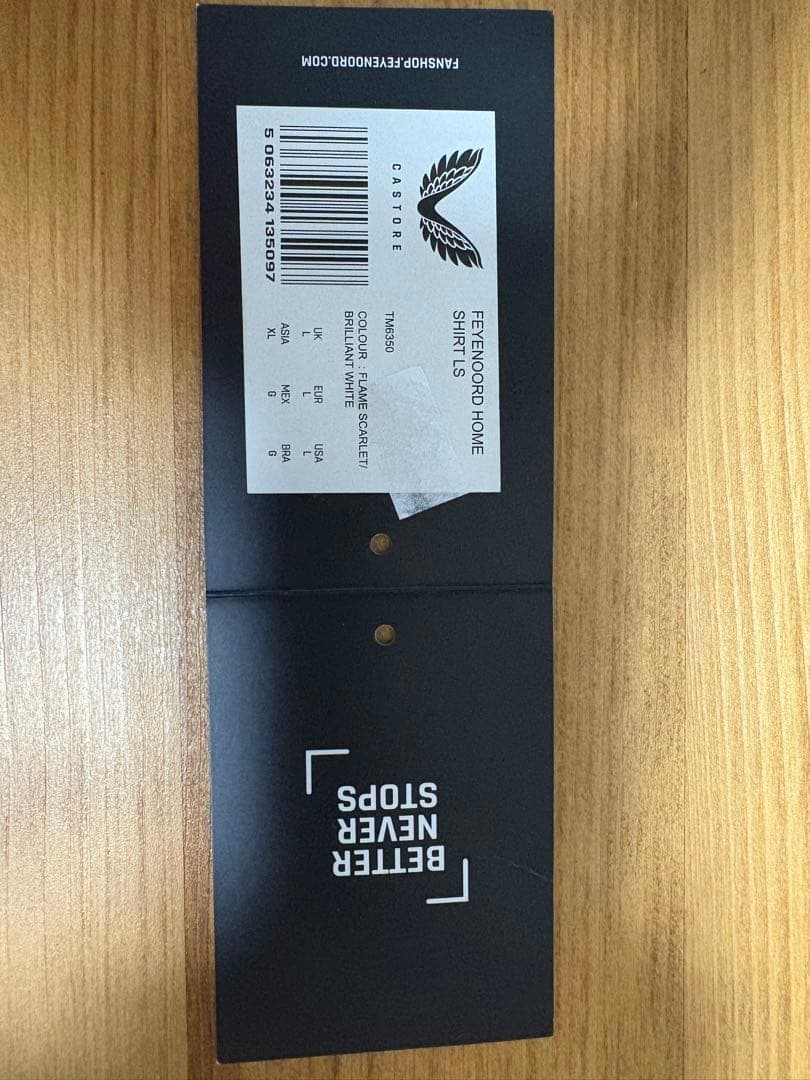 フェイエノールト　公式　ホーム　長袖ユニフォーム 24-25