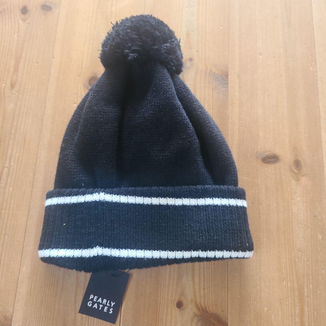 PEARLY GATES パーリーゲイツ ニット帽 PGタグ付き新品 ボンボン