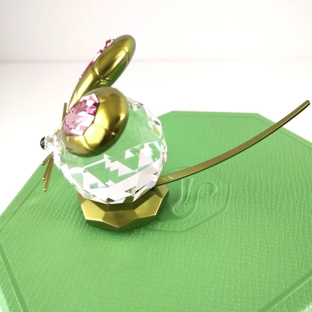 新品♥スワロフスキー ねずみ Mouse Dulcis グリーン L