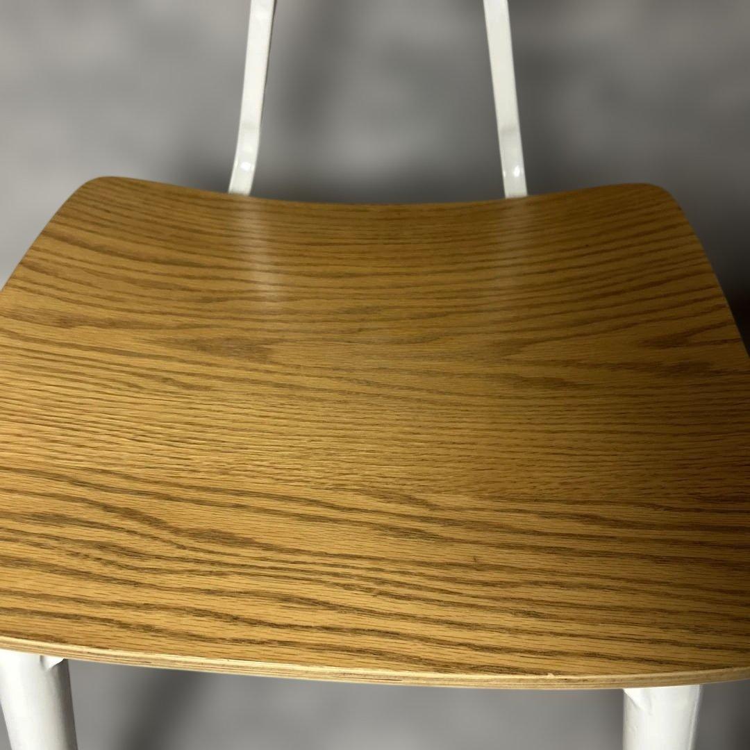 ダイニングチェア　ナチュラル　ホワイト　学習椅子　北欧