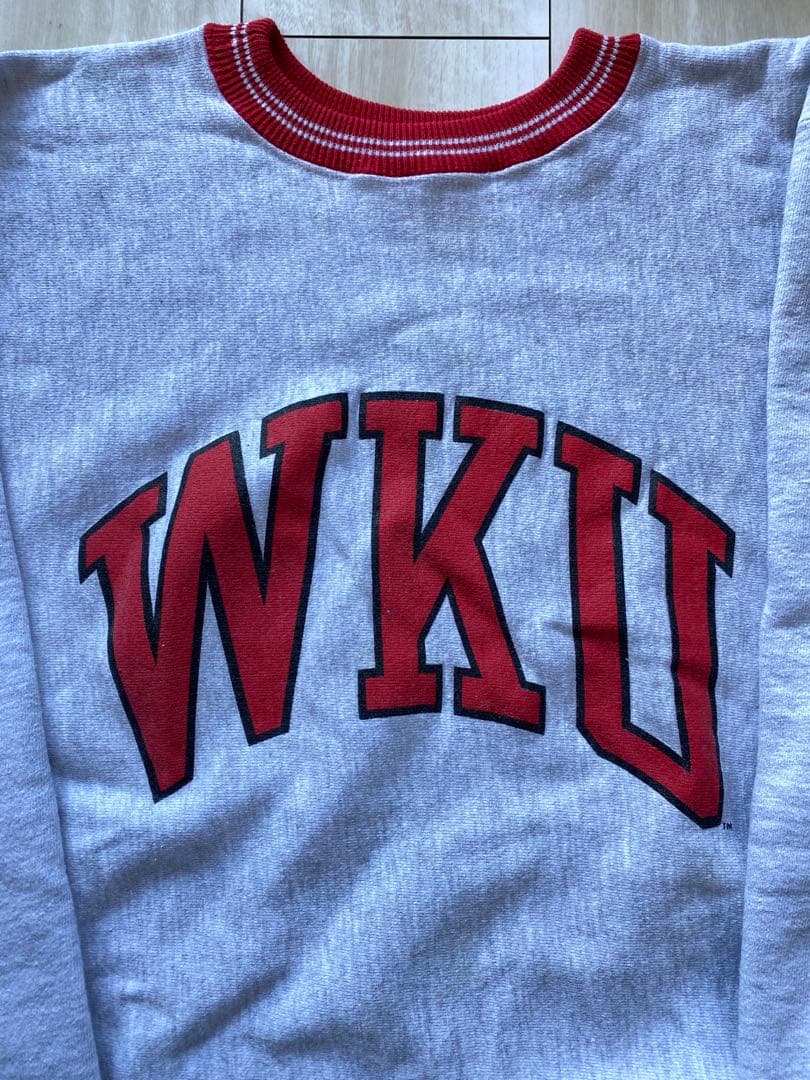 90s USA製 champion リバースウィーブ リブライン 大学ロゴ