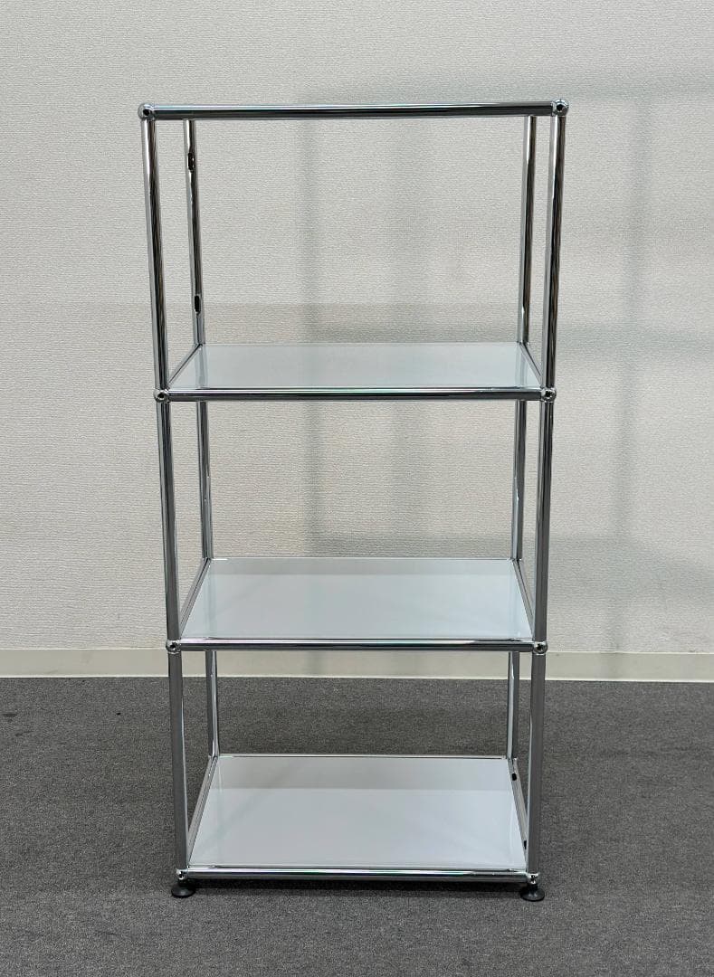 正規品■USMハラー■スリム　オープンシェルフ　1列3段　ライトグレー　シンプル