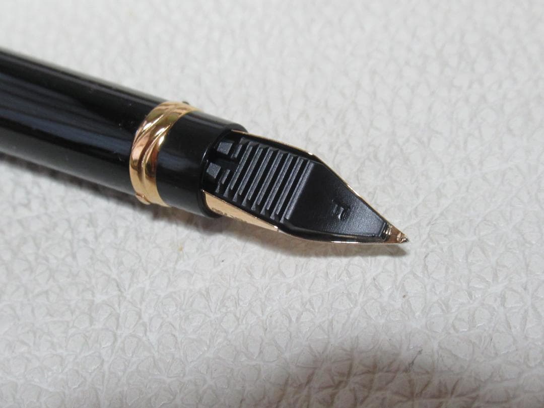 未使用近絶版’90年定価6.6万◆ウォーターマン リエゾン 黒 ペン先18K F