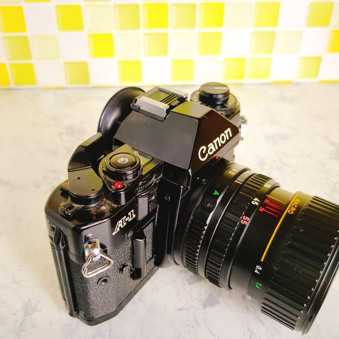 動作品★ Canon A-1 フィルム一眼レフカメラ レンズキット