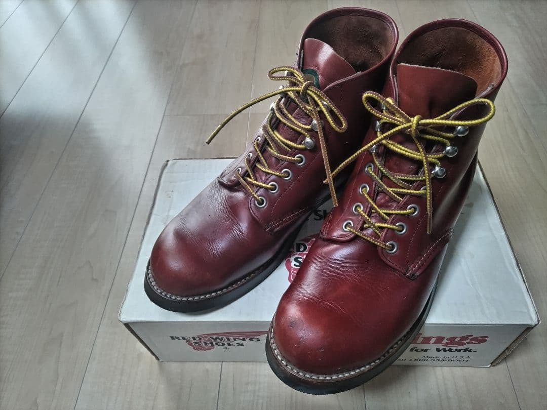 値下げ REDWING 8166 9D 半円犬タグ 赤茶