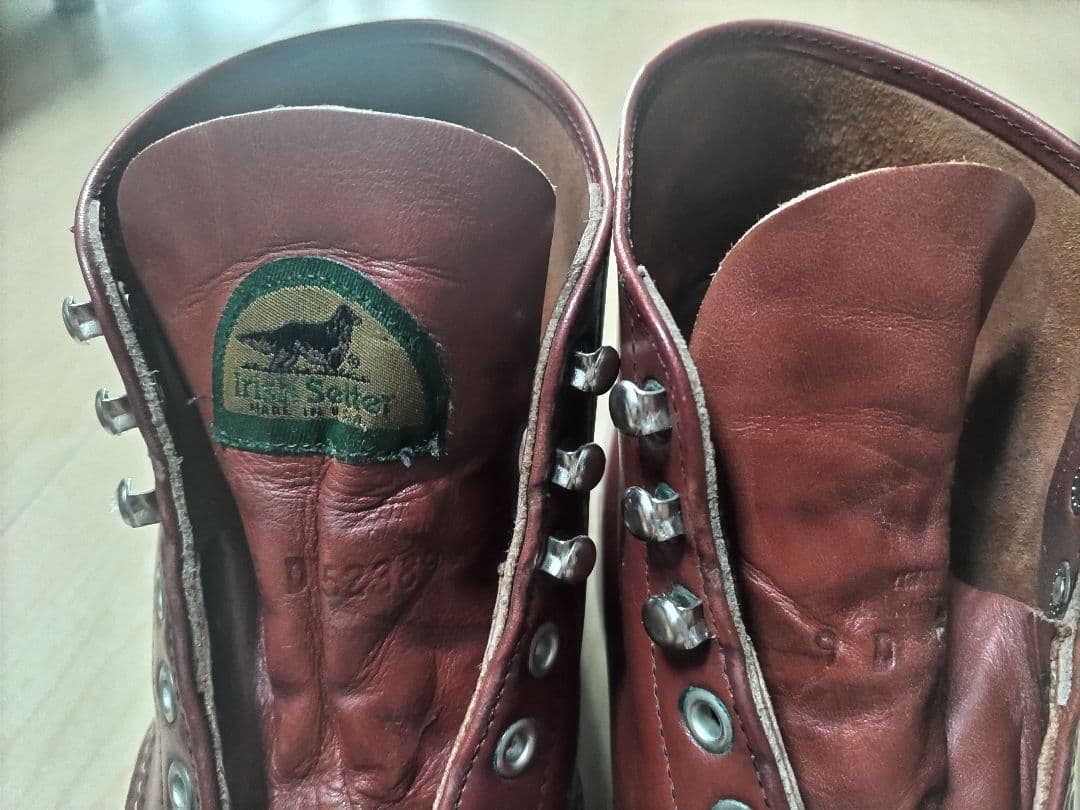 値下げ REDWING 8166 9D 半円犬タグ 赤茶