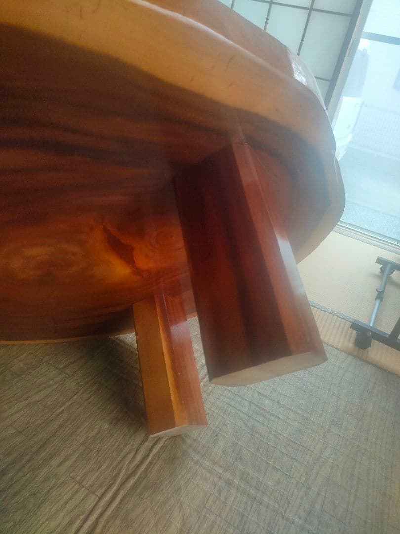 輪切り一枚板テーブル モンキーポッド 座卓