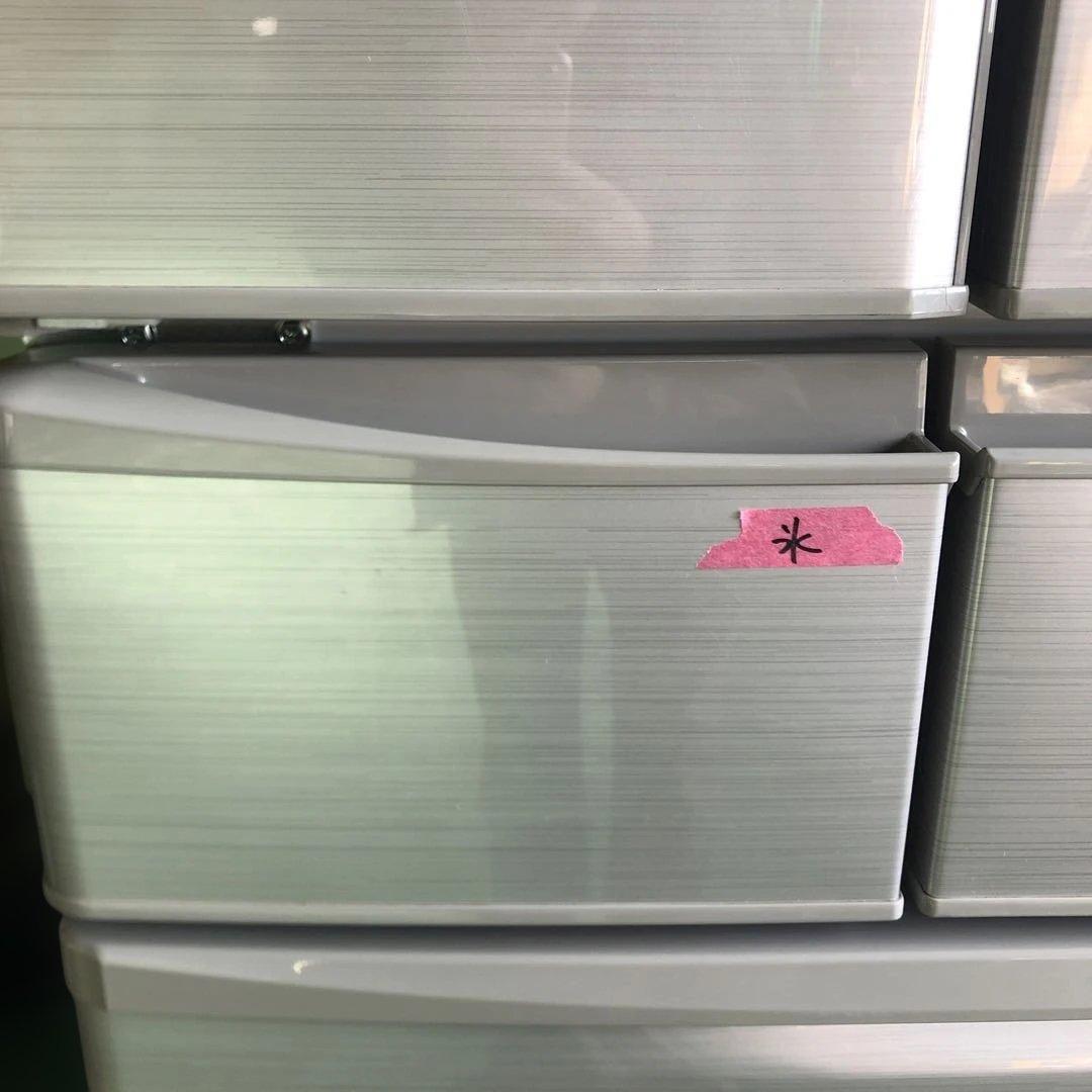 SHARP シルバー 大型冷蔵庫 下部冷凍室付き 冷蔵庫 455L