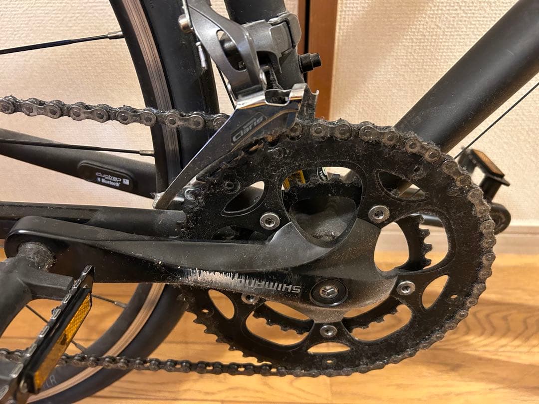 [極美品]ロードバイク　TREK ブラック ライト　反射板　ドリンクホルダー付き