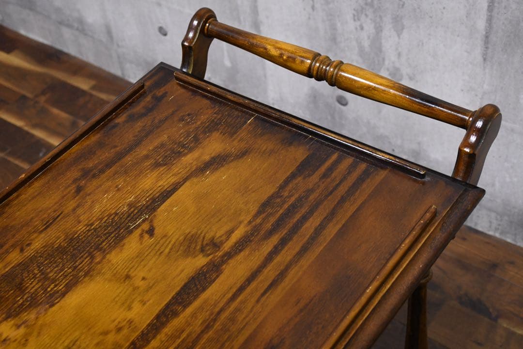 EGK56 オールドカリモク コロニアル キッチンワゴン サービスワゴン