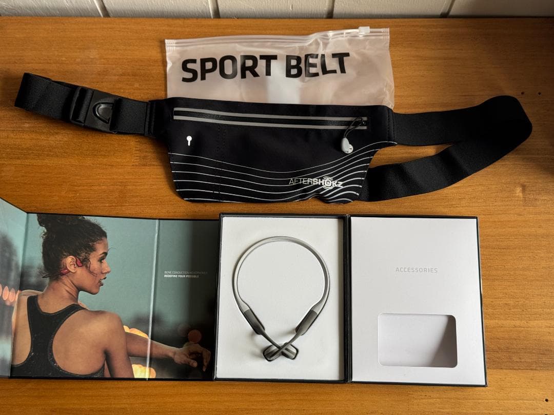 AfterShokz Aeropex 骨伝導イヤホン グレー