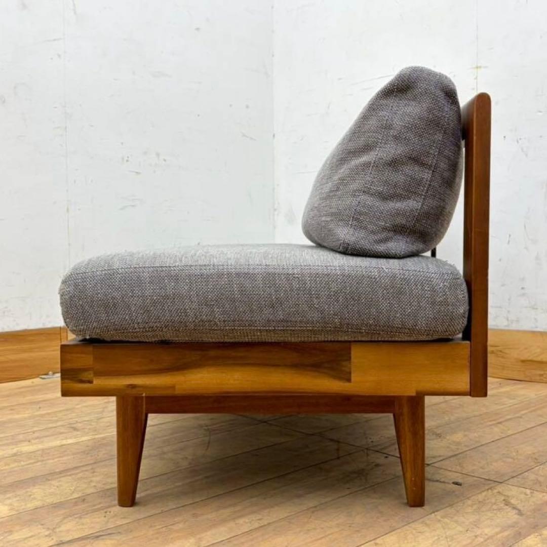 unico ウニコ SWELLA スウェラ ベンチアームレスソファ　グレー