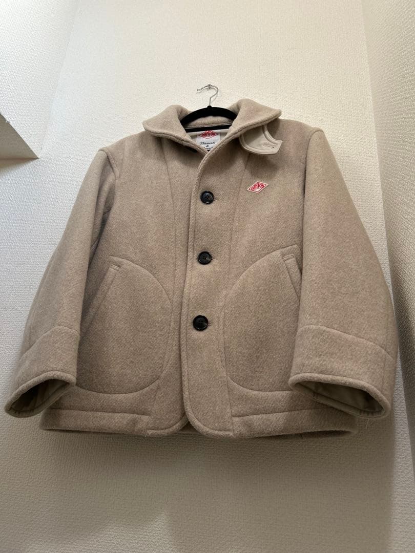 DANTON ダントン ウールパイル 丸襟ジャケット レディース