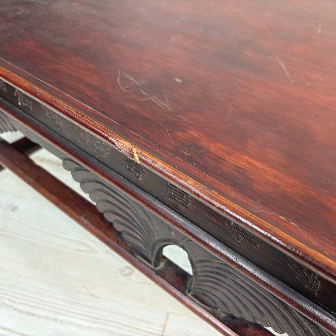 韓国年代物李朝家具木製特大お膳ソバンテーブル座卓アンティークビンテージ飾り台花台