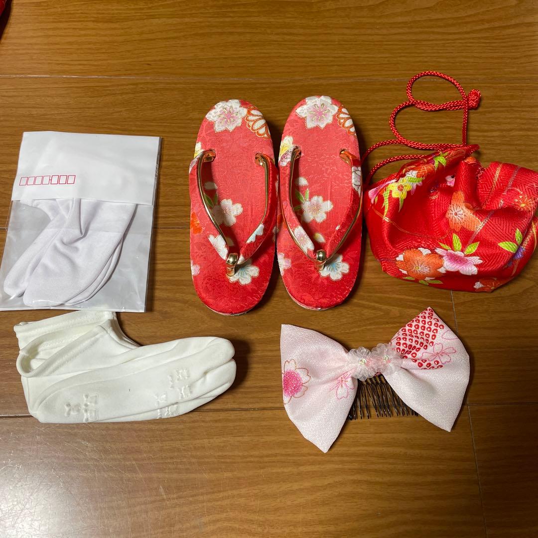 七五三　3歳　女の子　着物セット　一度使用