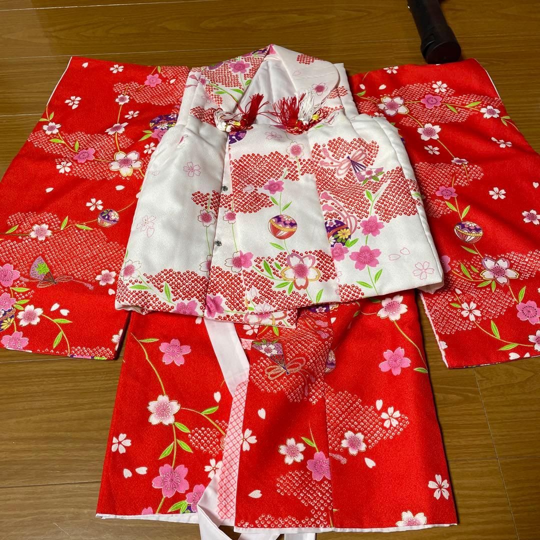 七五三　3歳　女の子　着物セット　一度使用