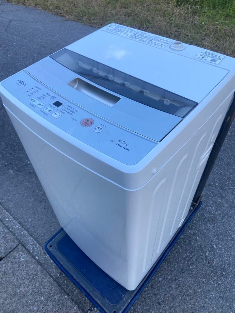 A127 超美品 AQUA 2021年製 全自動洗濯機 4.5kg