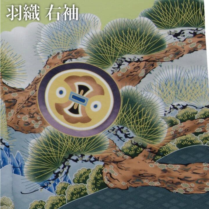 七五三　袴セット　男の子　緑　13点セット