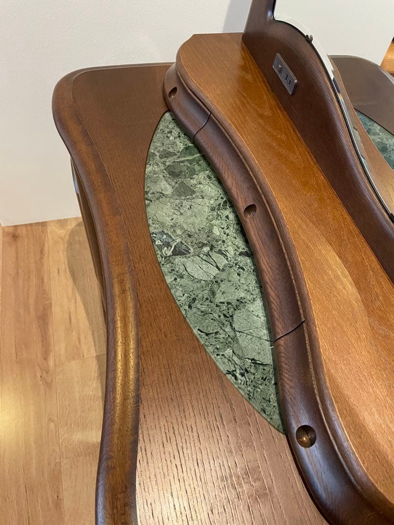 木製ドレッサー オーバルミラー　椅子別売り