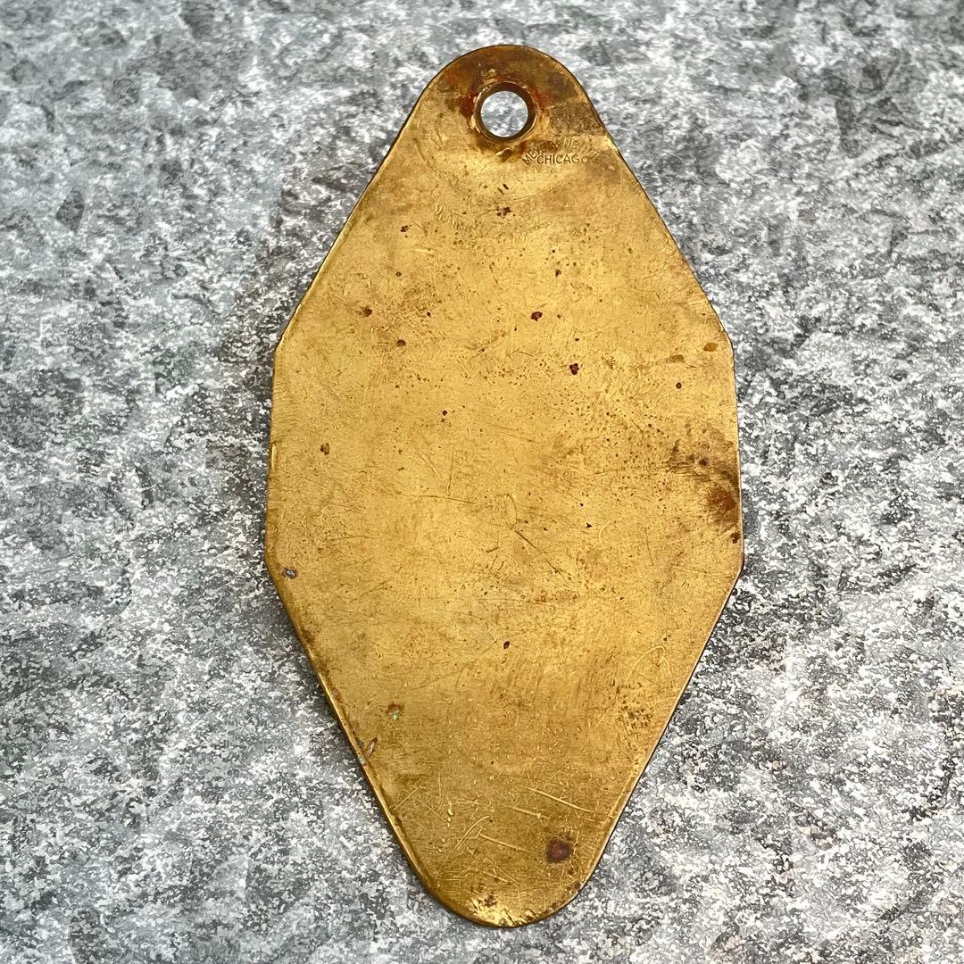 アメリカ製USAヴィンテージ モーテル ホテル キー 334 イリノイ