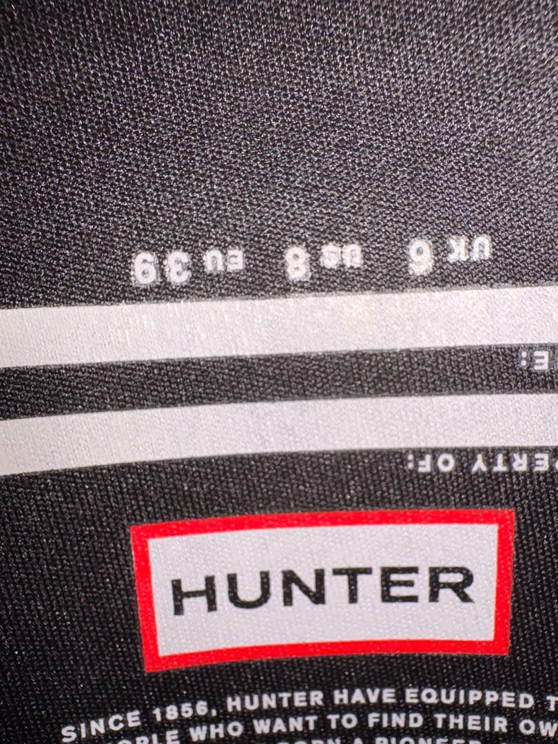 HUNTER ブラック 長靴 UK 6