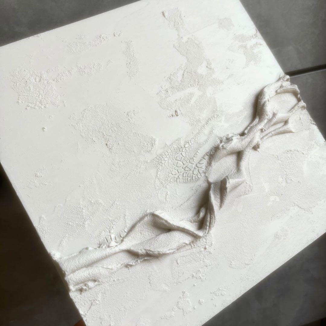 モダンアート　3枚セット　24×24㎝　テクスチャーアート　現代アート　抽象画