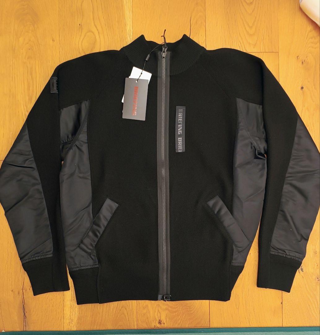 【新品】BRIEFING GOLF ニットブルゾン ブラック Ｍ