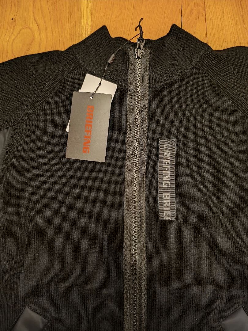 【新品】BRIEFING GOLF ニットブルゾン ブラック Ｍ