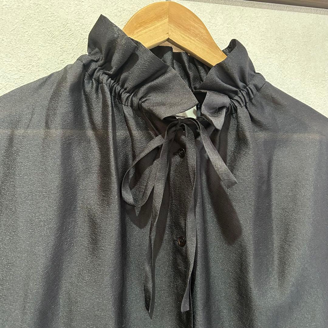 きよら様プルミエ アロンディスモン/ニュアンスブラウス フリルカラー　最終値下