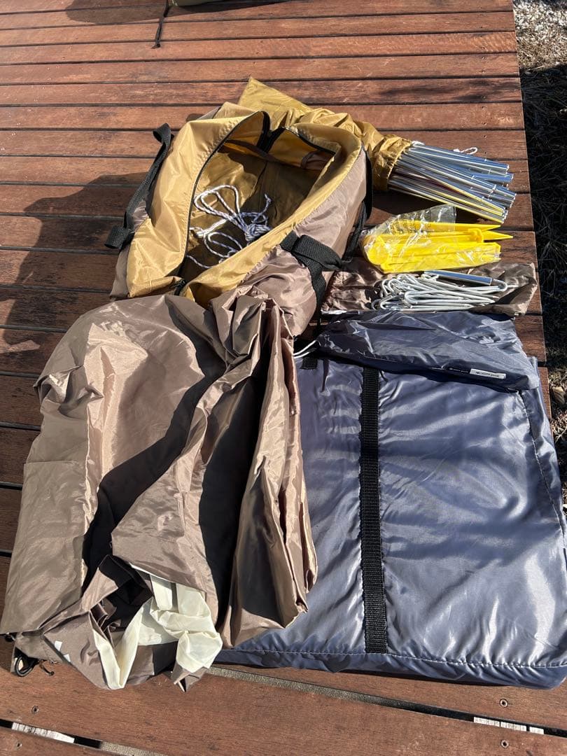 スノーピークエントリーパックTT テント、インナーマット