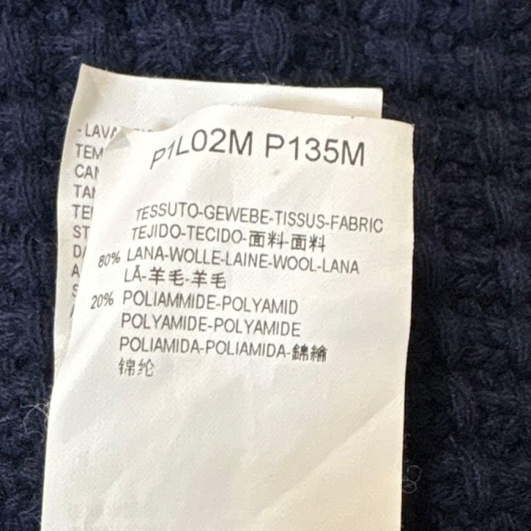 美品✨エンポリオアルマーニ ニット ダッフルコート XL相当 厚手 ネイビー