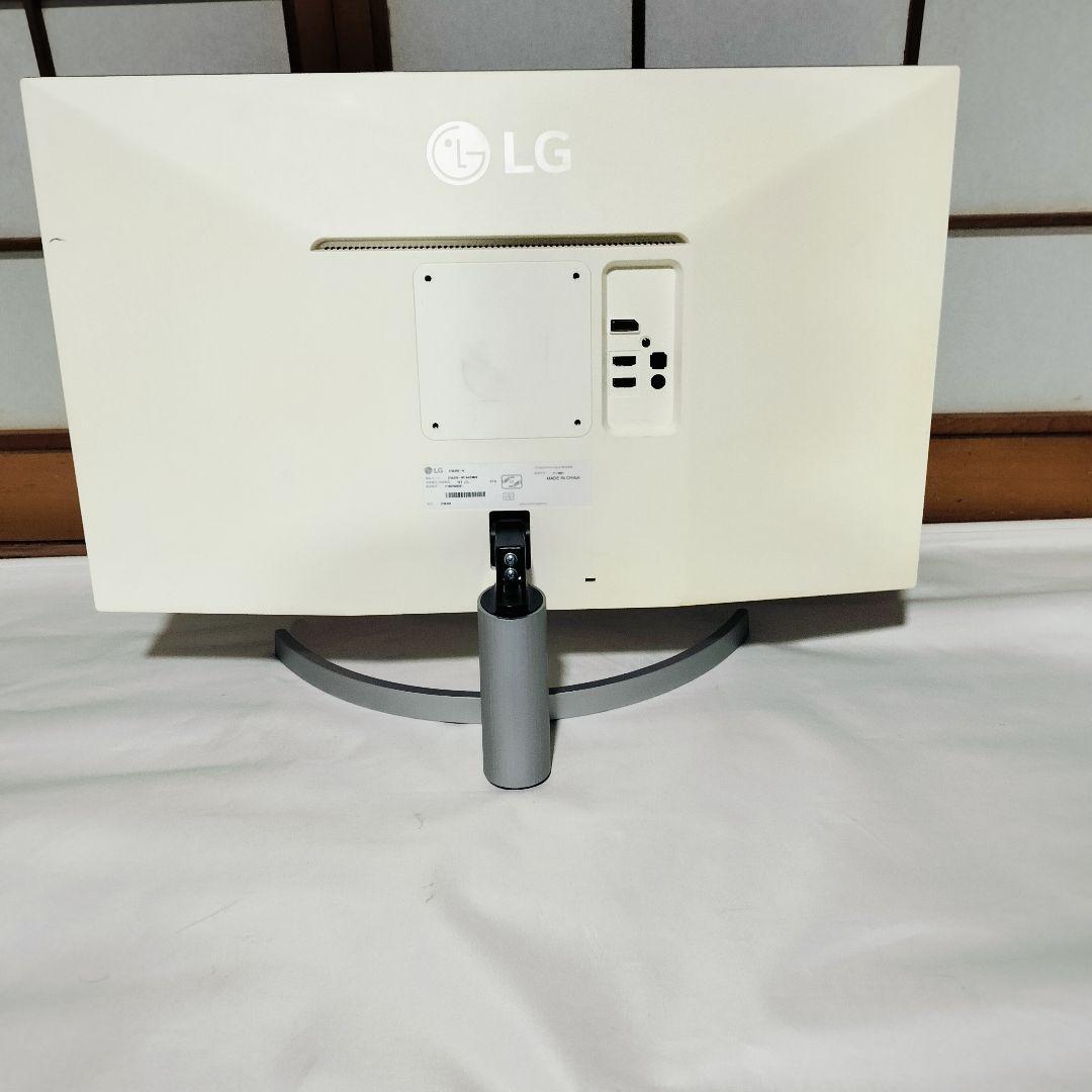 LG モニター アーチ型スタンド 27UL500-W カバー付き4K対応モニター