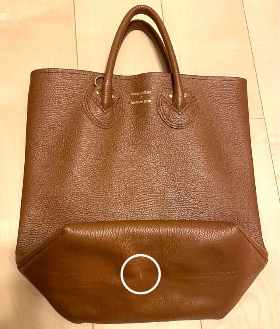 バッグ YOUNG&OLSEN EMBOSSED LEATHER HAVERSACK M