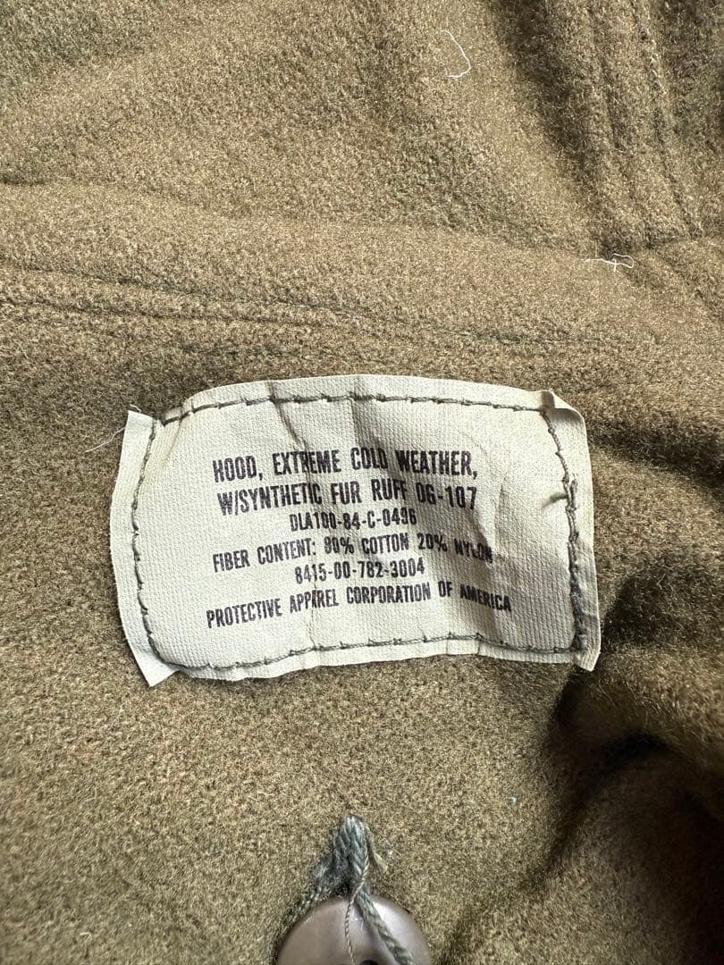サフラン　極美品 US ARMY M65 パーカ フルセット small