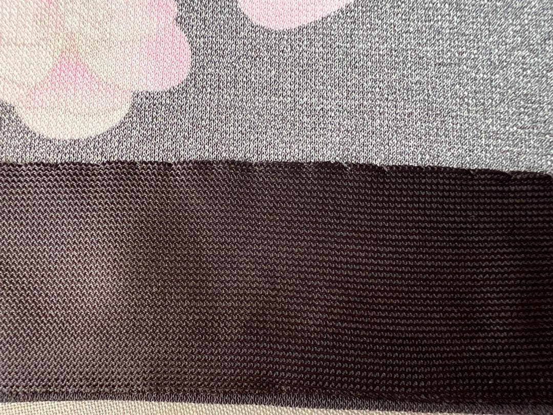 LEONARD SPORT ワンピース　黒　ピンク　花 ポリエステル　サイズ44