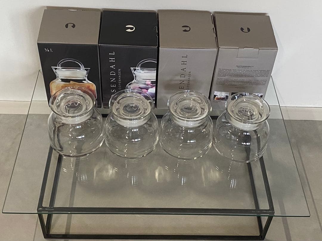 新品　4個 ローゼンダールコペンハーゲンキャニスター1/4L